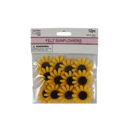 GIRASOLES DE FIELTRO 4CM