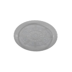 CHAROLA OVALADA CON DISEÑO