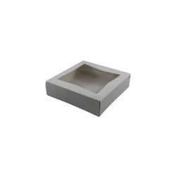 CAJA BLANCA CON VENTANA 10X10X2.5