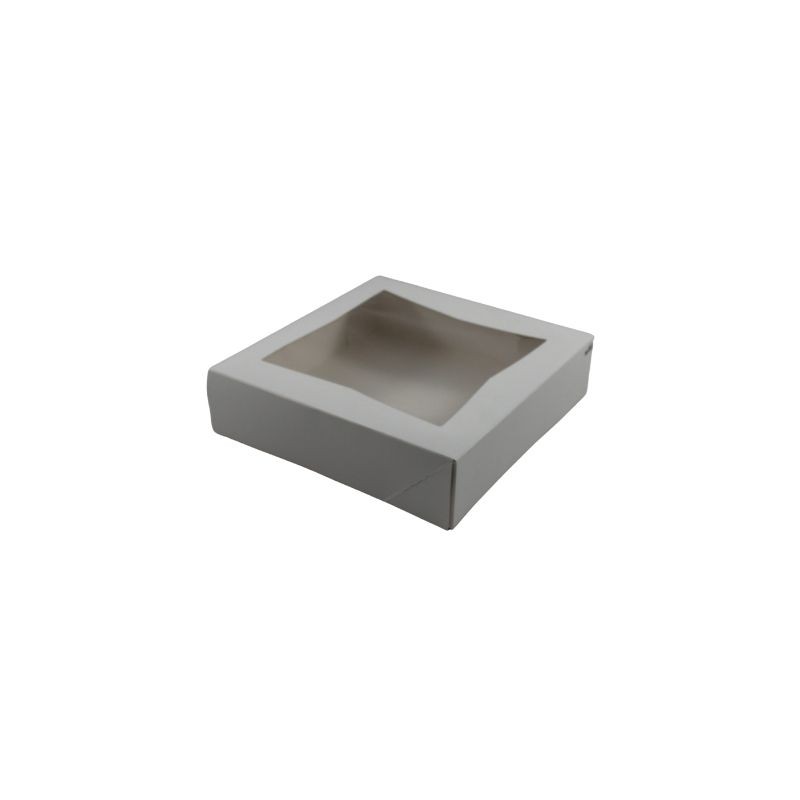 CAJA BLANCA CON VENTANA 10X10X2.5