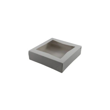 CAJA BLANCA CON VENTANA 10X10X2.5