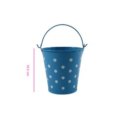 CUBETA AZUL CON PUNTOS