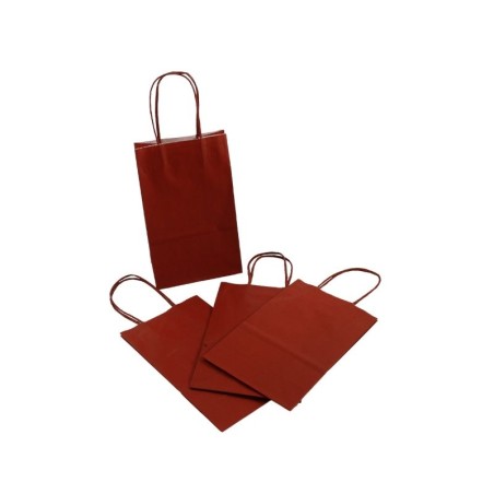 BOLSA DE PAPEL 13X8X21CM ROJO