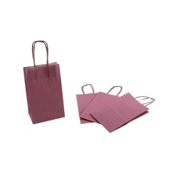 BOLSA DE PAPEL 13X8X21CM ROSA