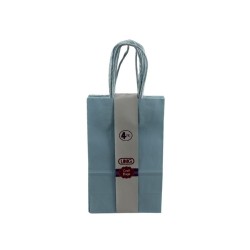 BOLSA DE PAPEL 13X8X21CM AZUL CIELO