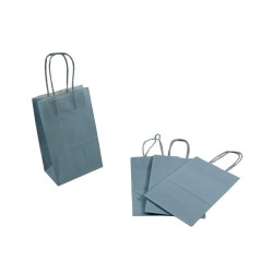 BOLSA DE PAPEL 13X8X21CM AZUL CIELO