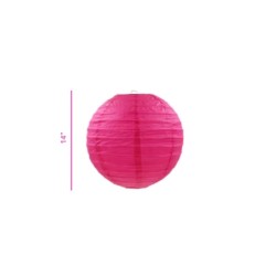 LÁMPARA DE PAPEL FUCSIA