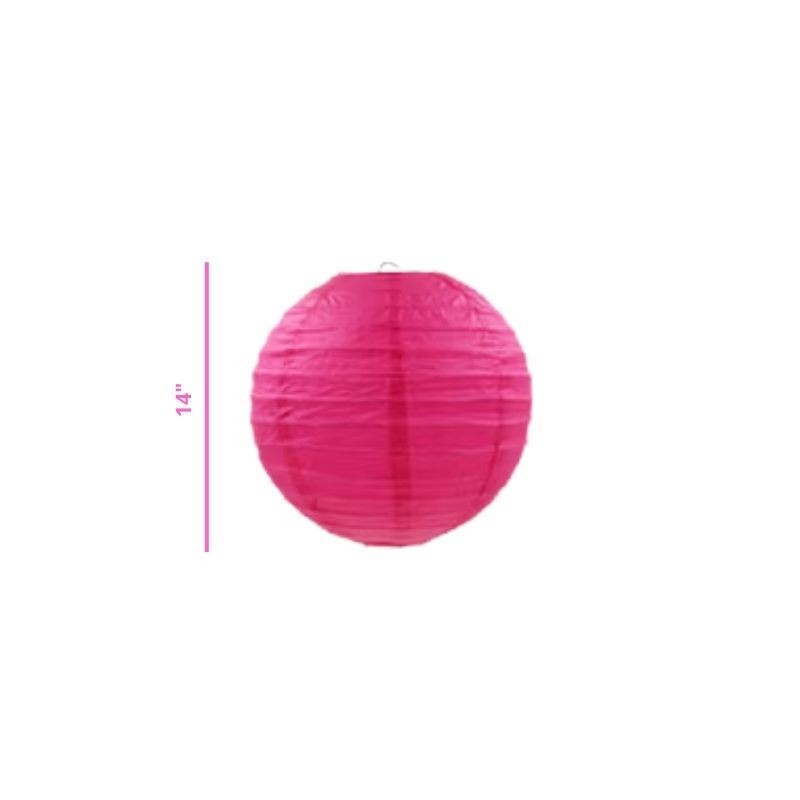 LÁMPARA DE PAPEL FUCSIA