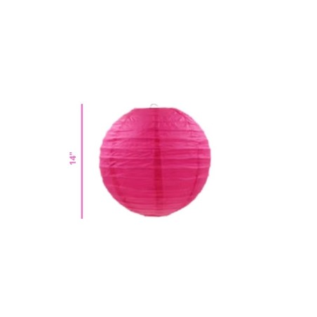LÁMPARA DE PAPEL FUCSIA
