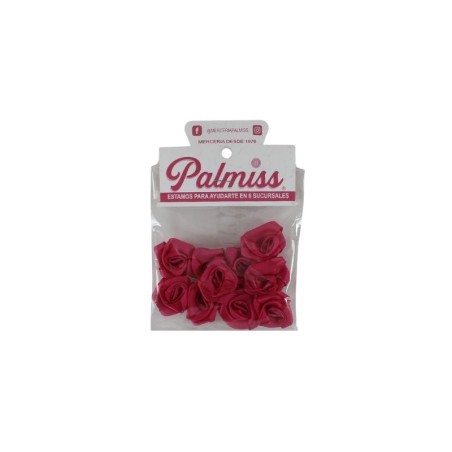 ROSA DE LISTÓN SATÍN FUCSIA 3CM