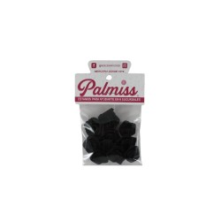ROSA DE LISTÓN SATÍN NEGRO 3CM