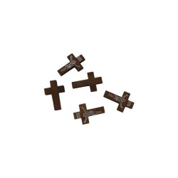 DIJE DE CRUZ DE MADERA 3.3X2.2CM