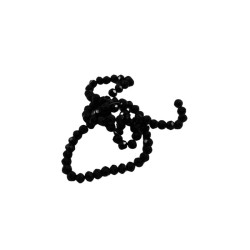 PIEDRA MURANO RONDELA 5X6MM NEGRO