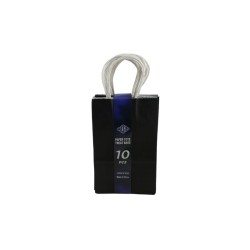 BOLSA DE PAPEL CON ASA 8X5 NEGRO