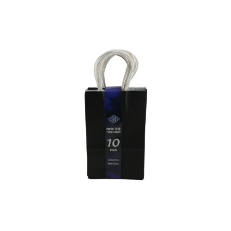 BOLSA DE PAPEL CON ASA 8X5 NEGRO