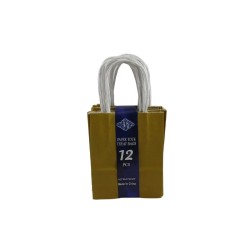 BOLSA DE PAPEL CON ASA 4.5X5.5 DORADA