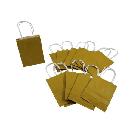 BOLSA DE PAPEL CON ASA 4.5X5.5 DORADA
