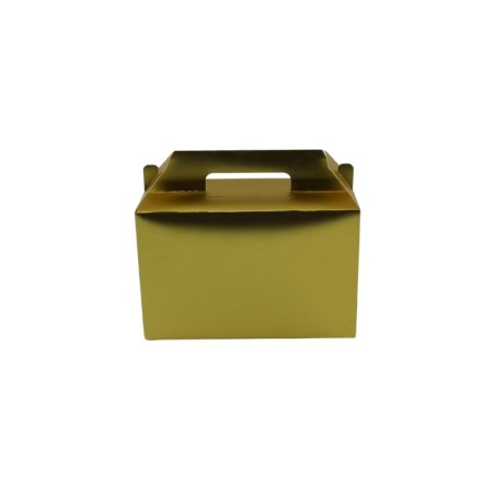 CAJA DE REGALO DORADA C/ASA