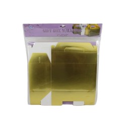 CAJA DE REGALO DORADA C/ASA