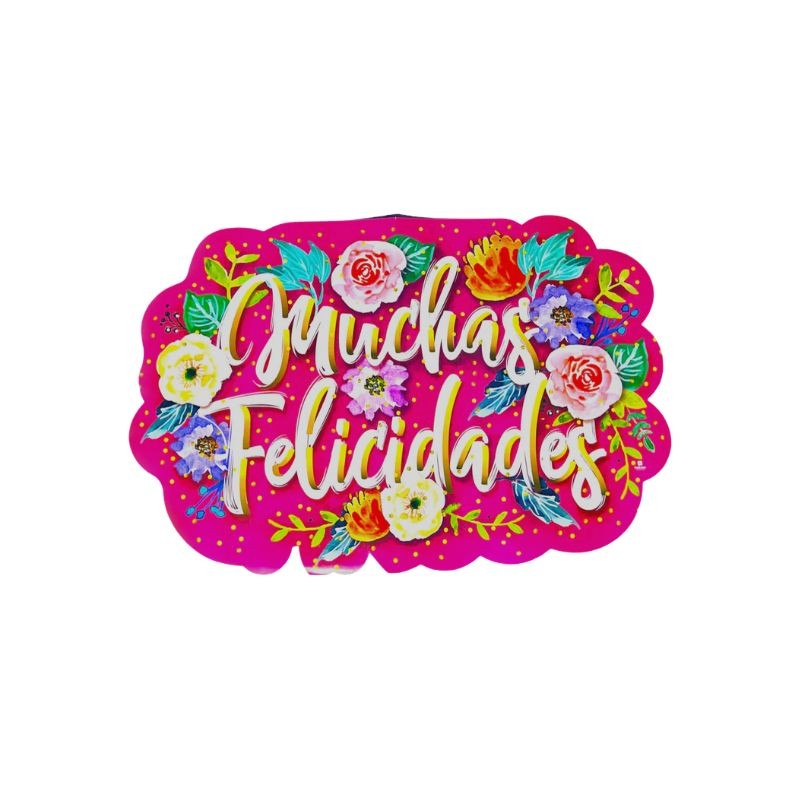 LETRERO MEGA MUCHAS FELICIDADES