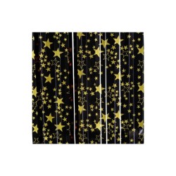 CORTINA METÁLICA NEGRO/ESTRELLAS