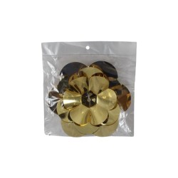 FLOR ACETATO DORADA 20CM