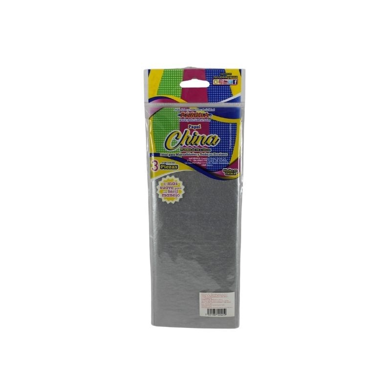 PAPEL CHINA PLATA