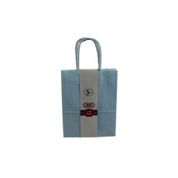 BOLSA DE PAPEL 19X20X25CM AZUL CIELO