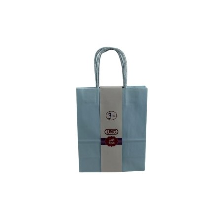 BOLSA DE PAPEL 19X20X25CM AZUL CIELO