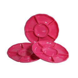 CHAROLA REDONDA SECCIONAL FUCSIA