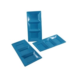 CHAROLA SECCIONAL RECTANGULAR  TURQUESA