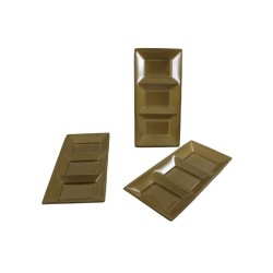CHAROLA SECCIONAL RECTANGULAR  DORADO