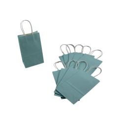 BOLSA DE PAPEL CON ASA 8X5 AZUL