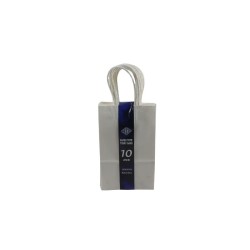 BOLSA DE PAPEL CON ASA 8X5 BLANCO
