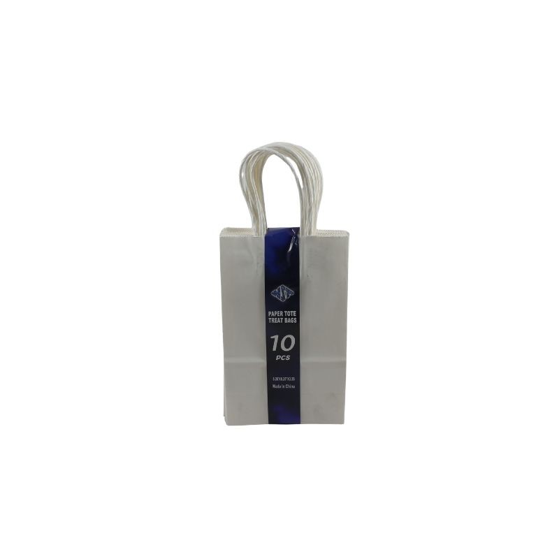 BOLSA DE PAPEL CON ASA 8X5 BLANCO
