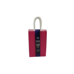 BOLSA DE PAPEL CON ASA 8X5 FUCSIA