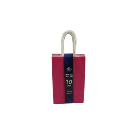 BOLSA DE PAPEL CON ASA 8X5 FUCSIA