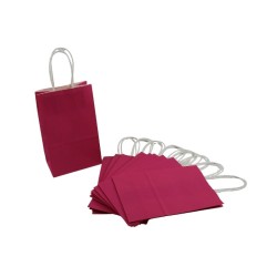 BOLSA DE PAPEL CON ASA 8X5 FUCSIA