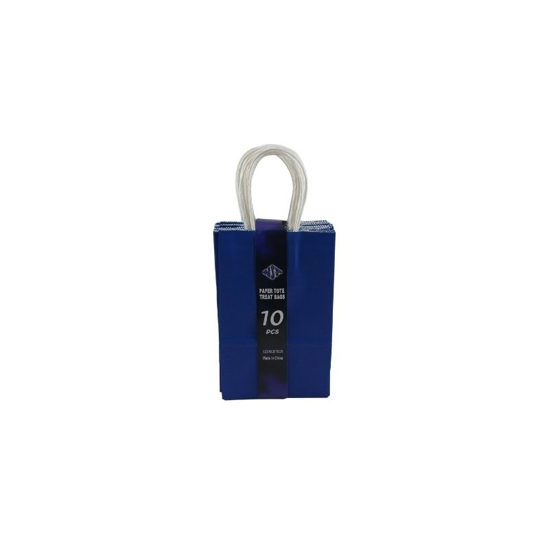 BOLSA DE PAPEL CON ASA 8X5 AZUL REY