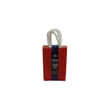BOLSA DE PAPEL CON ASA 8X5 ROJO