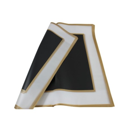 PAPEL COREANO NEGRO/DORADO