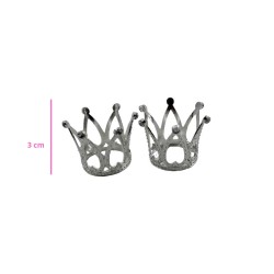 CORONITA 3CM PLATA