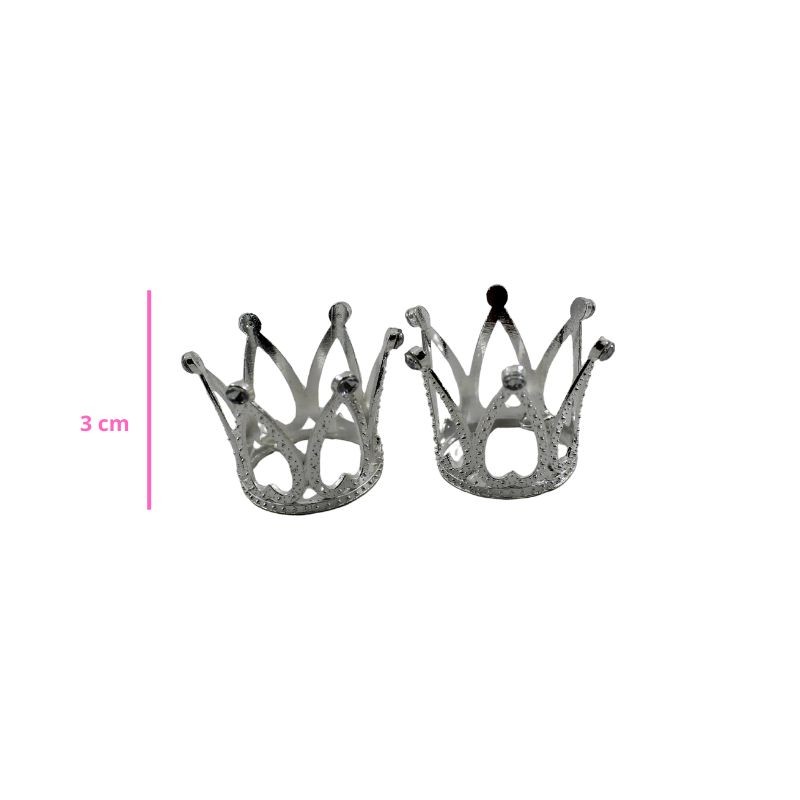 CORONITA 3CM PLATA