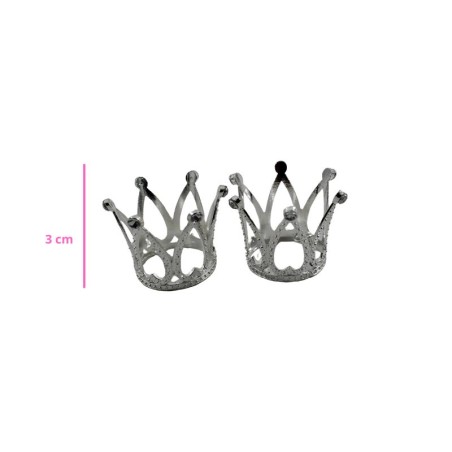 CORONITA 3CM PLATA