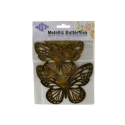 MARIPOSA DE ACETATO DORADA