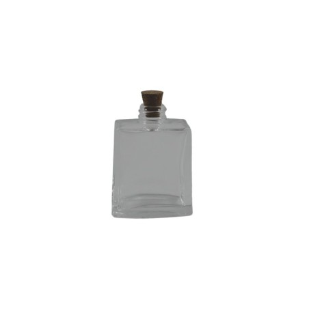 FRASCO DE VIDRIO DE 2.75 CON CORCHO