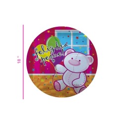 GLOBO 18 METÁLICO FELIZ DIA PEQUE