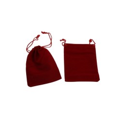 BOLSITA DE TERCIOPELO 9X11CM ROJO