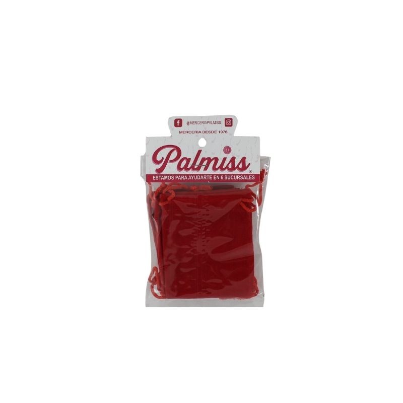 BOLSITA DE TERCIOPELO  6X8CM ROJO
