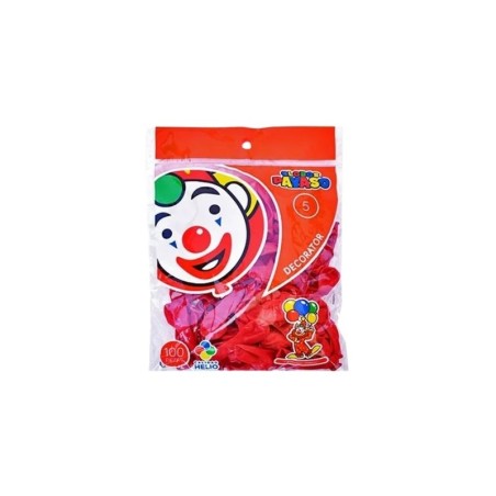 GLOBO DE LATEX NUM 5 ROJO